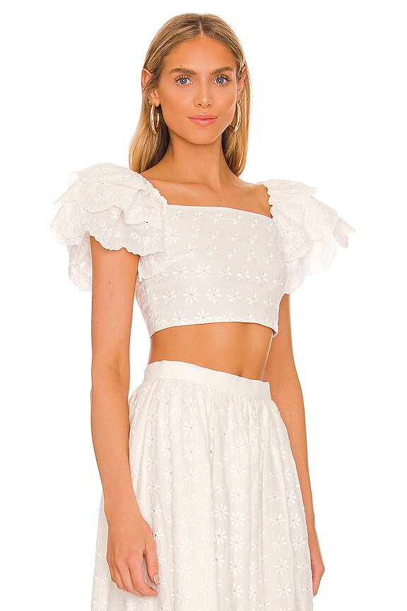 view 2 of 4 Estelle Top in White