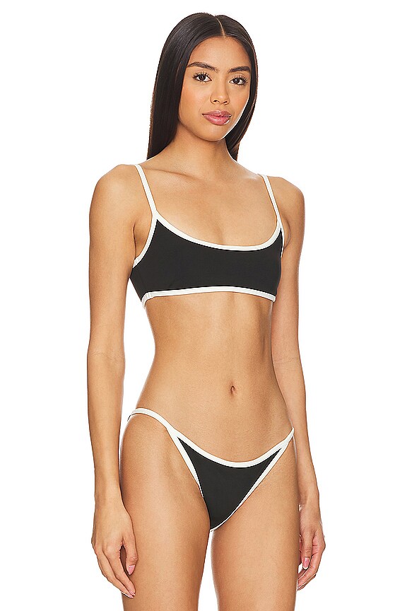 view 2 of 4 HAUT DE MAILLOT DE BAIN BRIA in Black & Off White Combo