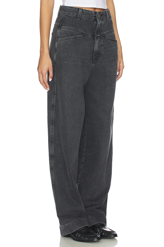 view 2 of 6 Deni Wide Leg Jeans in Dark Grey