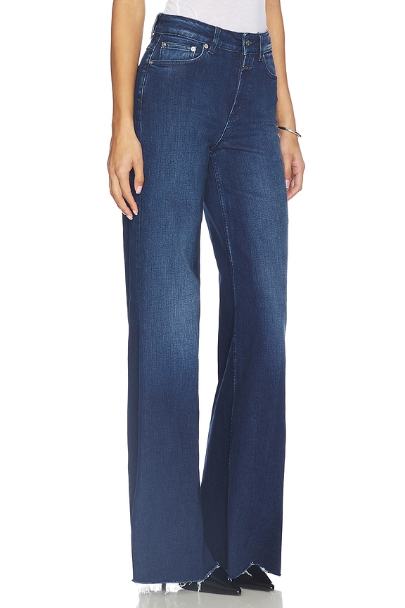 view 2 of 6 Glow Up Wide Leg Jeans in Dark Blue