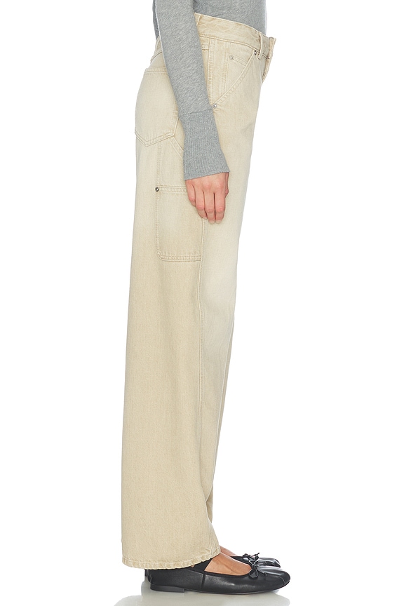 view 2 of 6 Weston Wide Leg Jeans in Wheat Beige