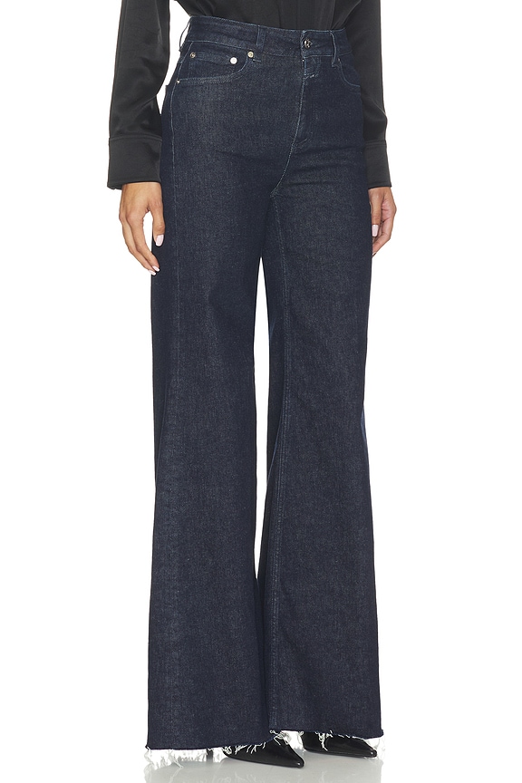 view 2 of 6 Glow Up Flare Jeans in Dark Blue