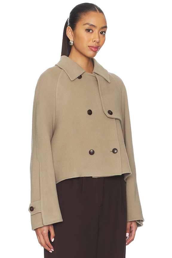 view 2 of 4 Cropped Trench in Clay Beige