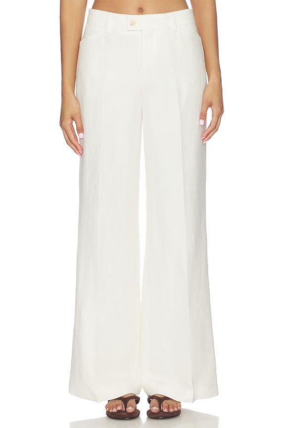 view 1 of 6 Flared Linen Pants in Flye