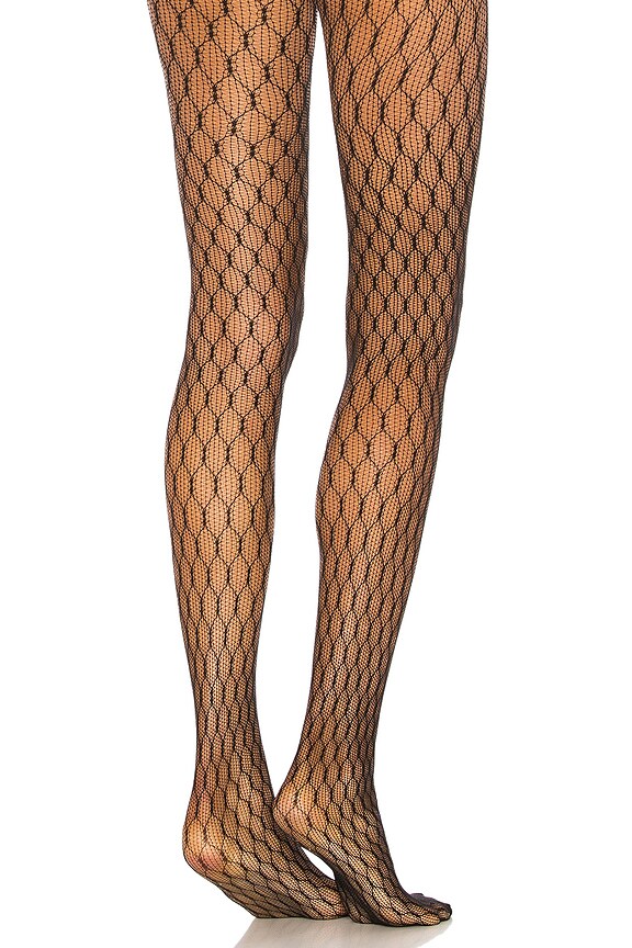 view 2 of 3 CHANNEL タイツ in Black