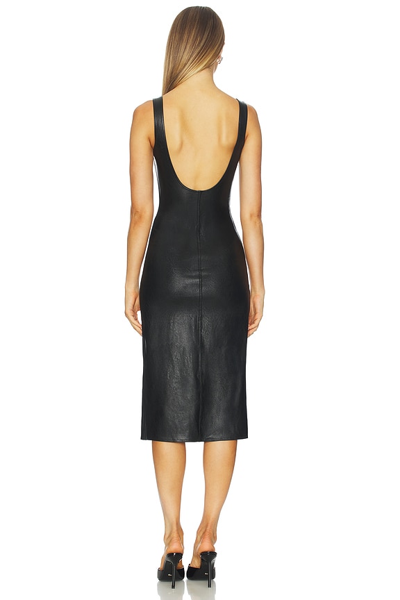 black satin dress with sleeves Joelle | Plunge Neck Long Sleeve Mini 27 inches or 64 Web Collection: Dresses 1440 Wedding Dress - Color:SEAGRASS