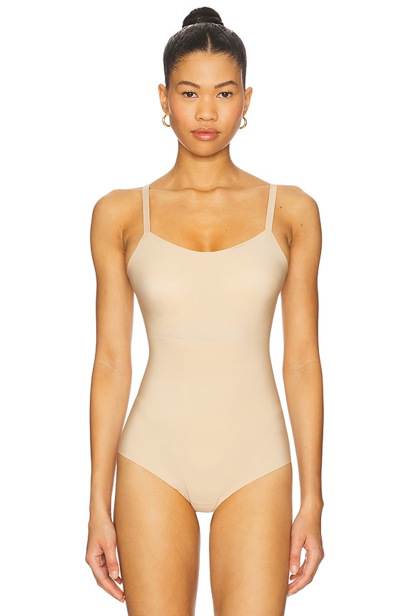view 2 of 5 Zone Smoothing Bodysuit in Beige