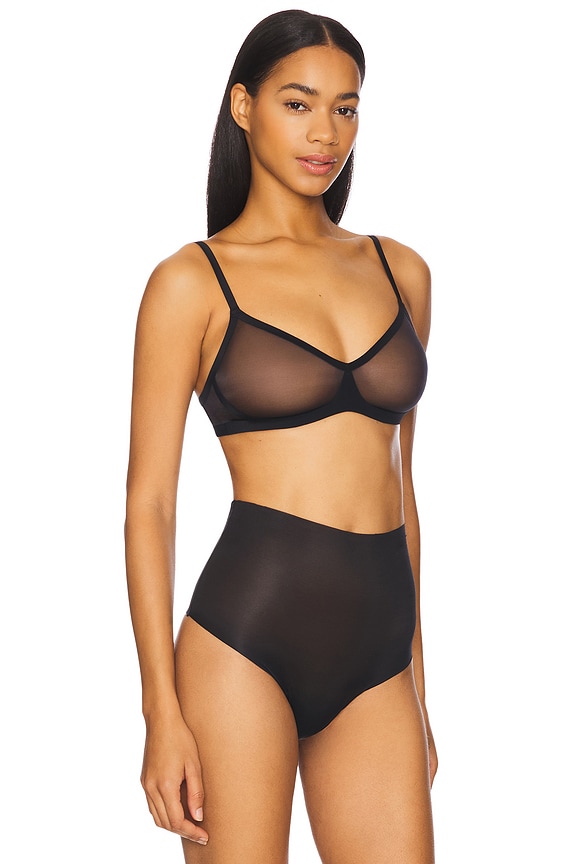 view 2 of 4 Chic Mesh Bralette in Black