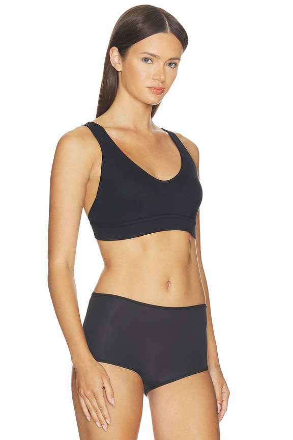 view 2 of 4 Better Than Basic Rib Bralette in Black