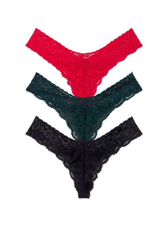 view 2 of 2 3 Pack Tg21 Tulip Tanga Thong in Multi Colored