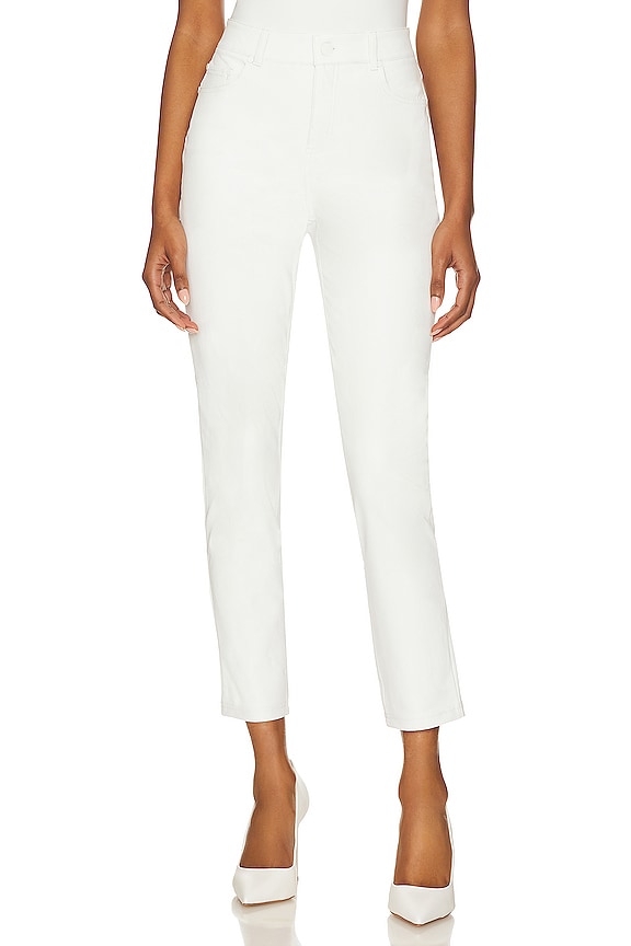 Commando Faux Leather Five Pocket Pant in White | REVOLVE