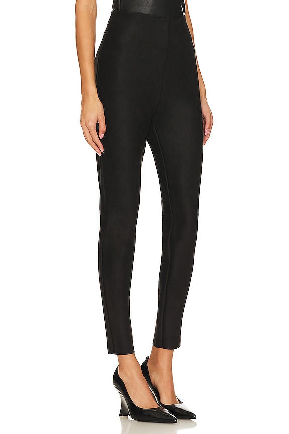 view 2 of 4 Faux Suede Legging in Black