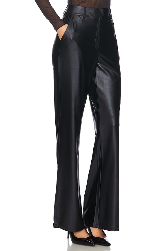 view 2 of 6 Matte Metallic Wide Leg Trouser in Oxide