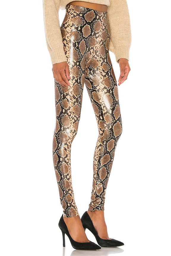 view 2 of 4 Faux Leather Leggings in Snake