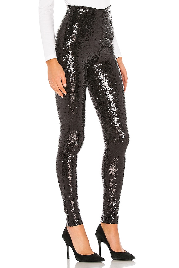 view 2 of 5 Sequin Leggings in Black