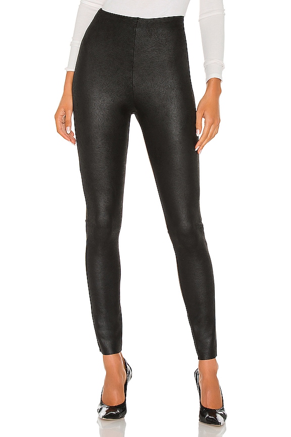 view 1 of 4 LEGGINGS SUEDE in Black