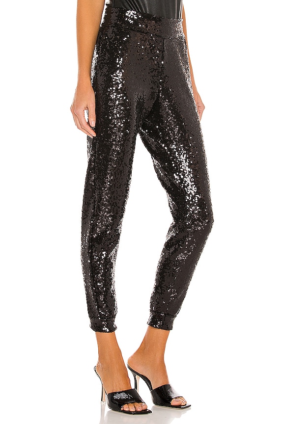 view 2 of 5 Sequin Jogger in Black