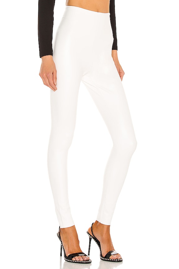 view 2 of 4 Faux Leather Legging in White