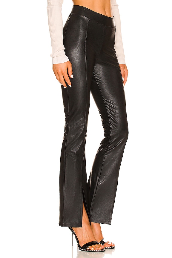 view 2 of 4 PANTALON FAUX LEATHER in Black