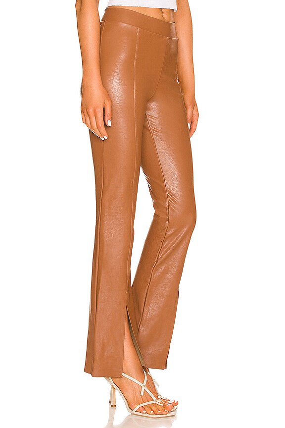 view 2 of 4 FAUX LEATHER 팬츠 in Cocoa