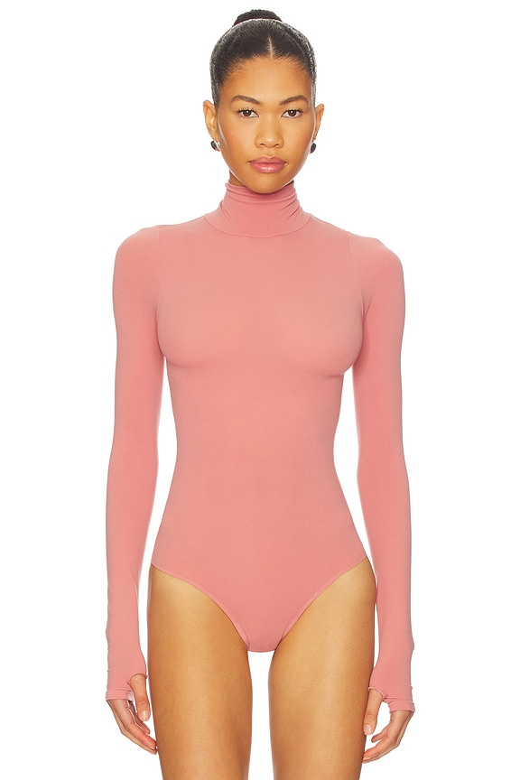view 2 of 5 Ballet Turtleneck Bodysuit in Vintage Pink