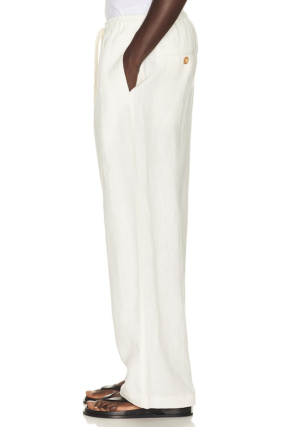 view 2 of 5 PANTALÓN CON TRABILLA WIDE in White