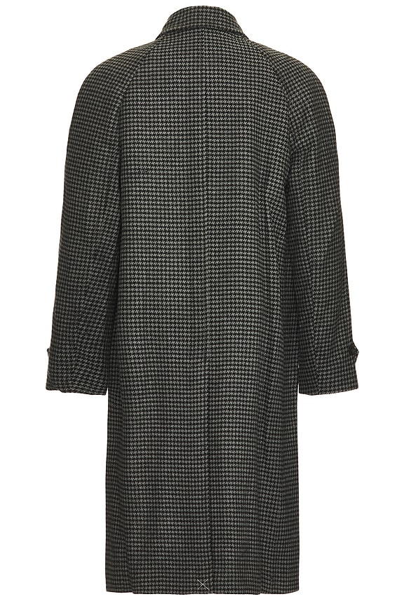view 2 of 5 Balmacaan Coat in Grey & Black