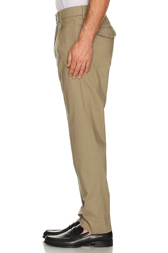 view 2 of 4 Hybrid Texture Elasticated Trouser in Khaki Texture