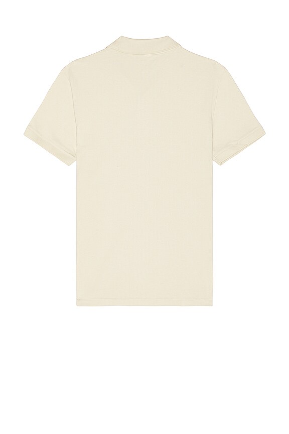 view 2 of 3 Short Sleeve Clean Pique Polo in Beige