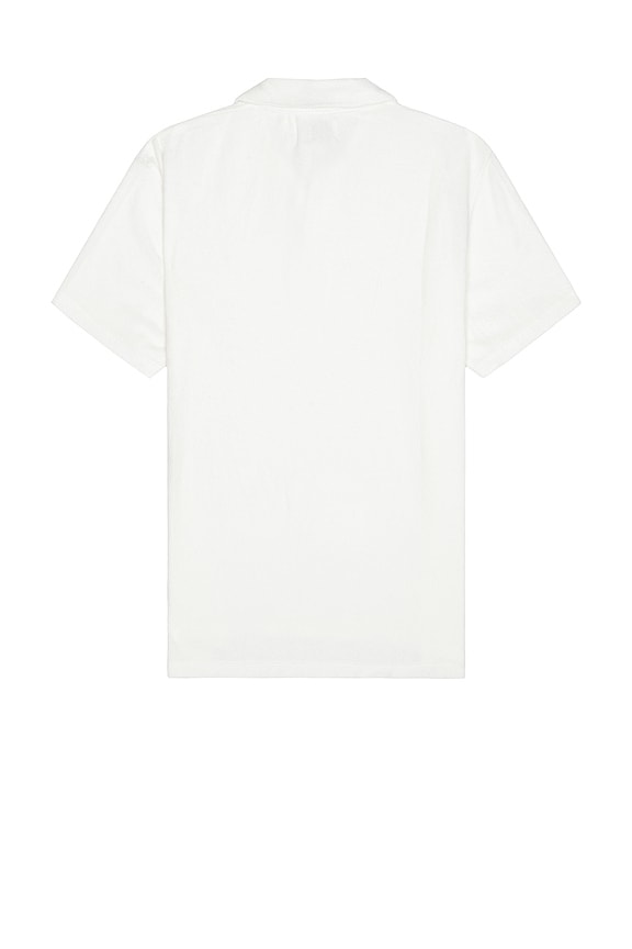 view 2 of 4 Loop Terry Johnny Collar Polo in White