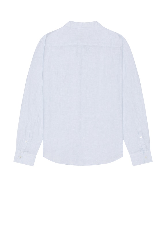 view 2 of 5 T-SHIRT MANCHES LONGUES SLIM ITALIAN in Light Blue Stripe