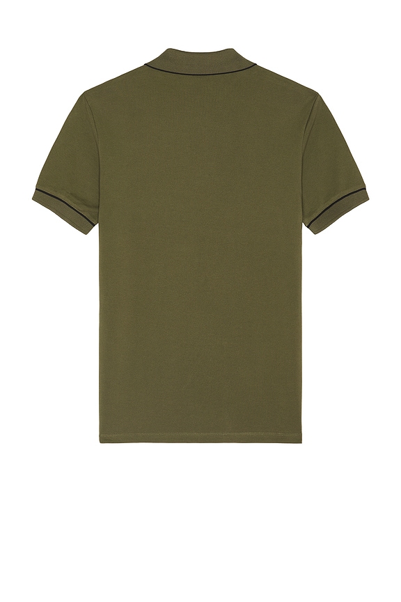 view 2 of 4 РУБАШКА ПОЛО TIPPED PIQUE in Olive Night