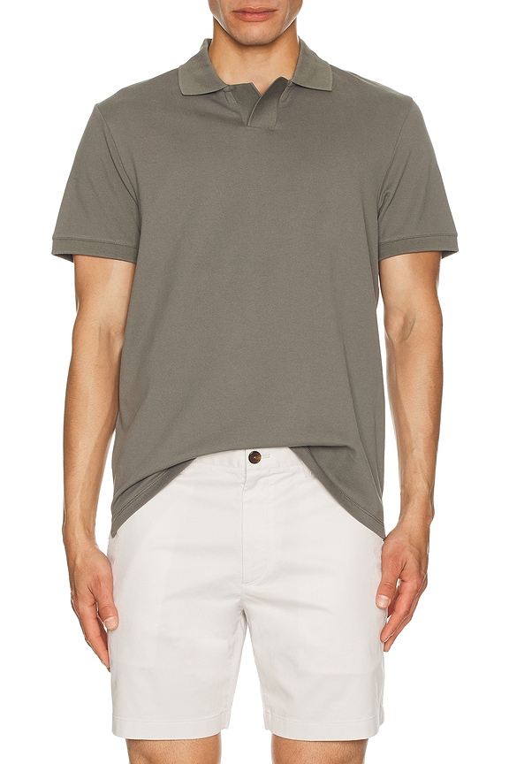 view 3 of 4 Johnny Collar Polo in Pewter