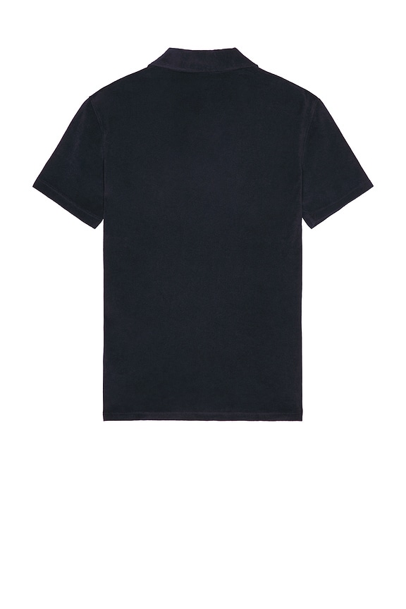 view 2 of 4 Loop Terry Johnny Collar Polo in Navy Blazer