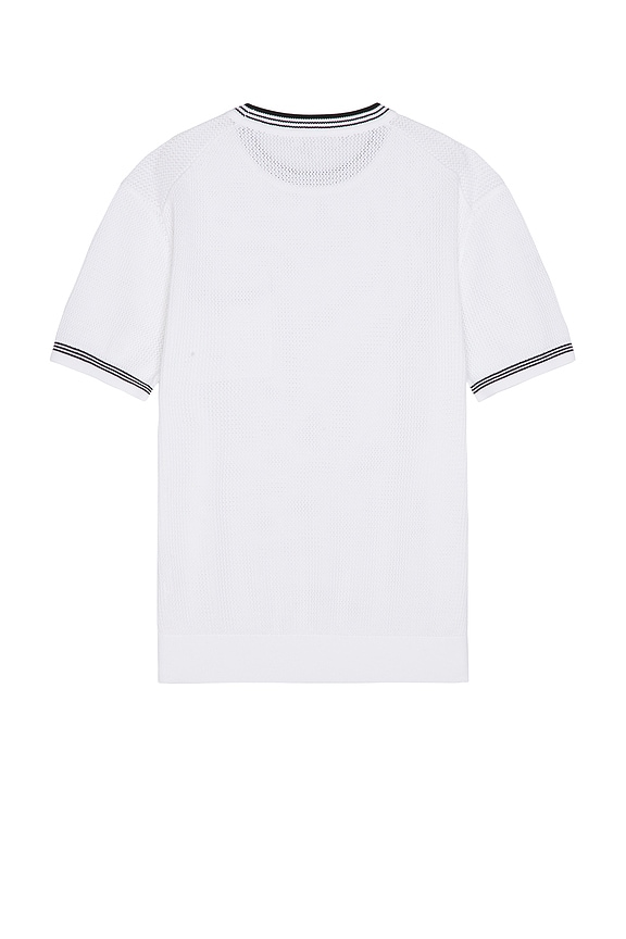 view 2 of 4 OPEN STITCH TIPPED 스웨터 셔츠 in Blanc De Blanc