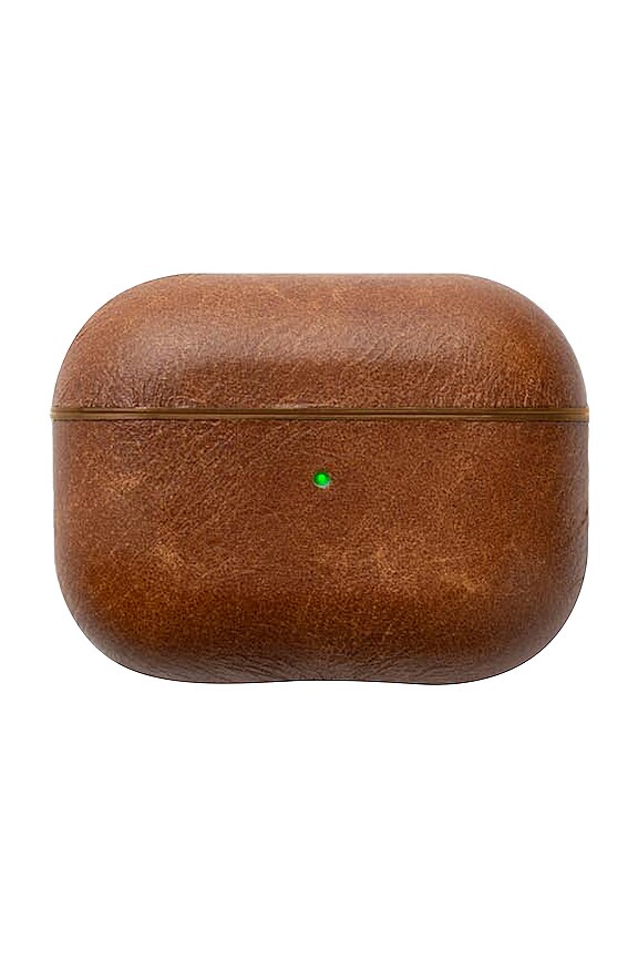 view 2 of 2 Leather Airpod Pro Case in Brown
