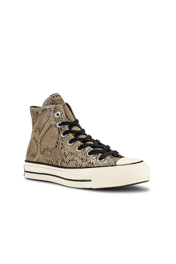 view 2 of 6 Chuck 70 Archive Reptile Suede Sneaker in Brown, Egret, & Black