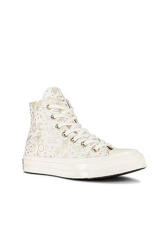 view 2 of 6 Chuck 70 Sneaker in Egret, Light Gold, & Black