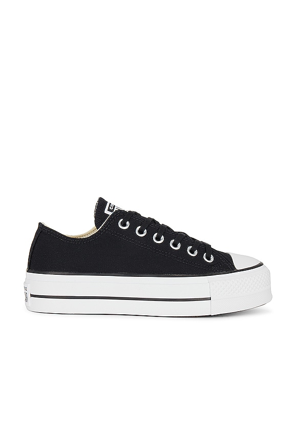 Converse Chuck Taylor All Star Canvas Platform Sneaker in Black & White ...