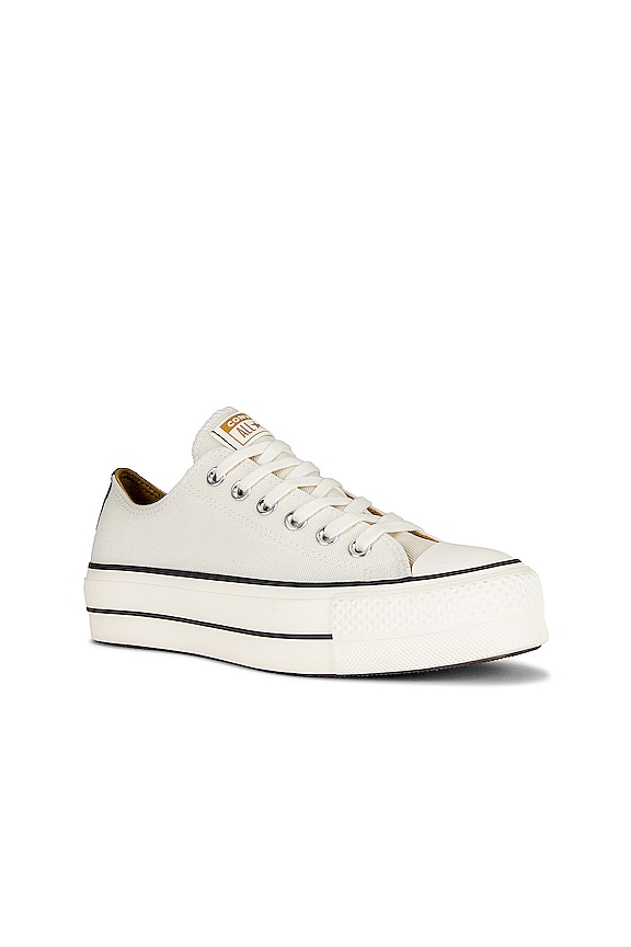 view 2 of 6 Chuck Taylor All Star Lift Denim Fashion Sneaker in Egret, Navy, & Burnt Honey