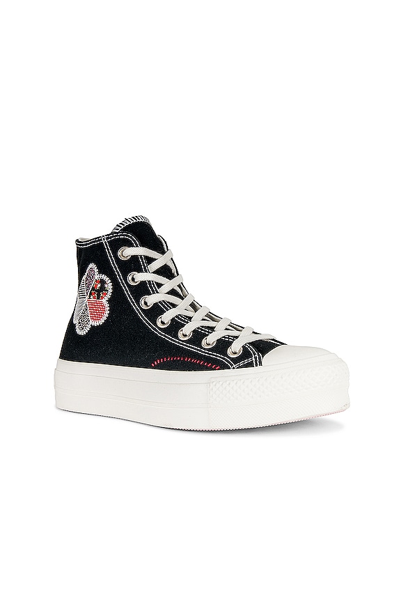 view 2 of 6 TENIS GRAN-Z CHUCK TAYLOR ALL STAR LIFT in Black, Egret, & Red