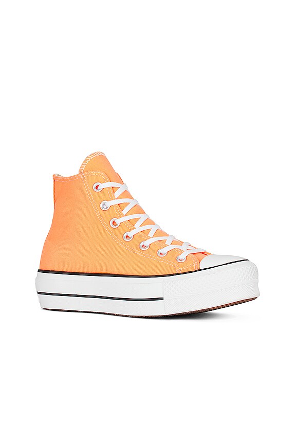 view 2 of 6 Chuck Taylor All Star Lift Sneaker in Peach Beam, Black, & White