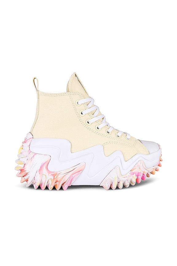 view 1 of 6 Run Star Motion Cx Sneaker in Mom's Potato Salad, Cheeky Coral, & White