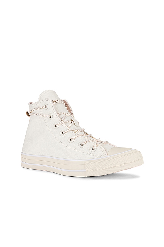 view 2 of 7 Chuck Taylor All Star Sneaker in Egret, Natural Ivory, & Decade Pink