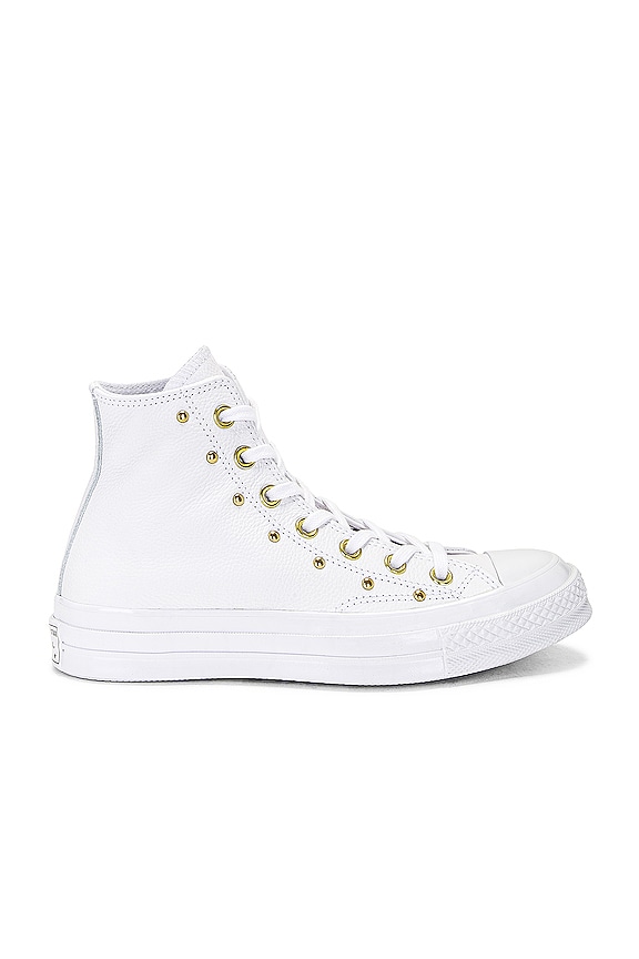 view 1 of 6 Chuck 70 Star Studded Sneaker in White & Gold