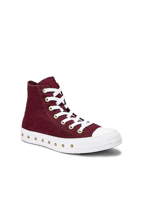 view 2 of 6 SNEAKERS ALL STAR in Bordeaux, White, & Gold