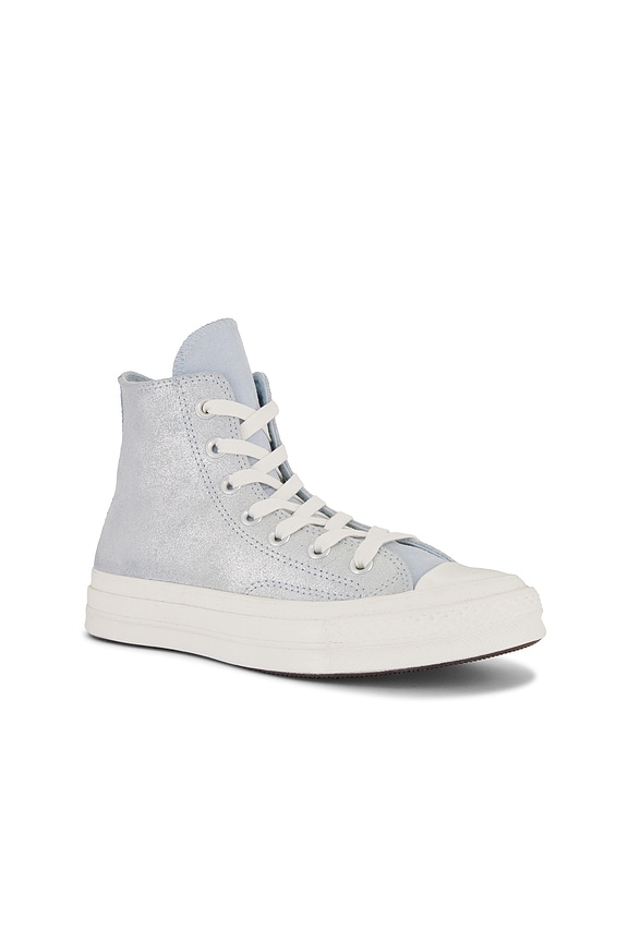 view 2 of 6 SNEAKERS CHUCK 70 SUEDE SHIMMER in Winter Slay, Egret, & Silver