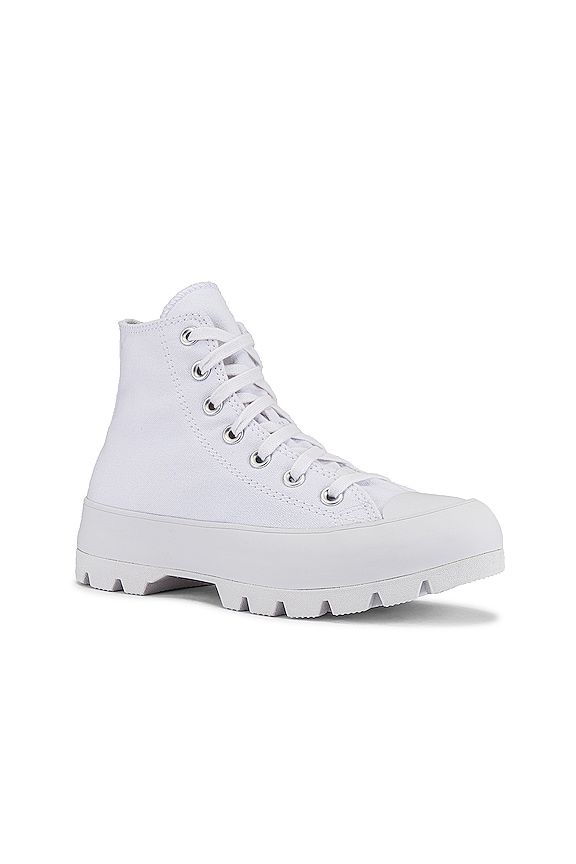 view 2 of 6 Chuck Taylor All Star Lugged Hi Sneaker in White & Black