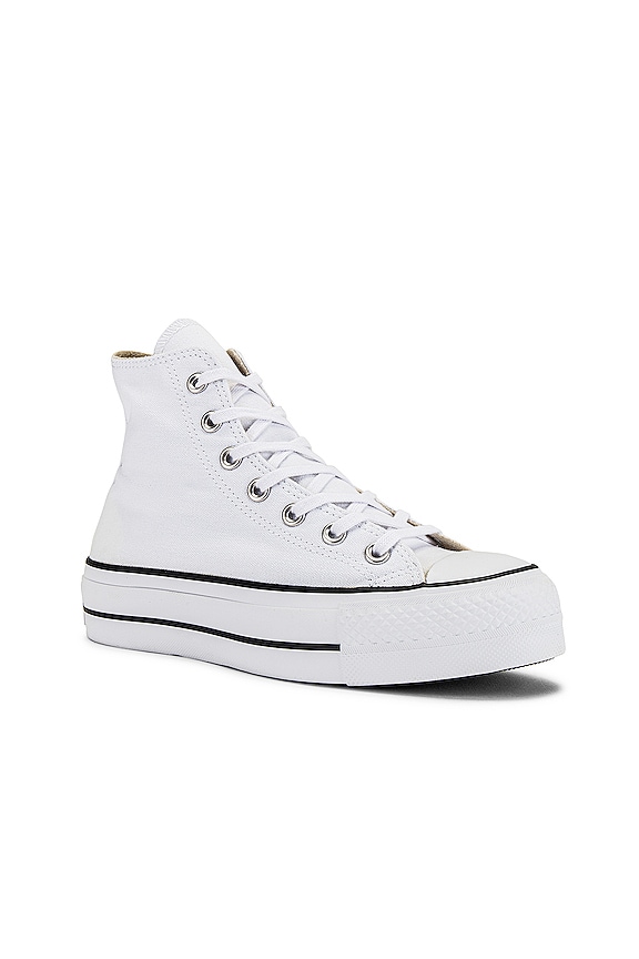 view 2 of 6 Chuck Taylor All Star Lift Hi Sneaker in White & Black