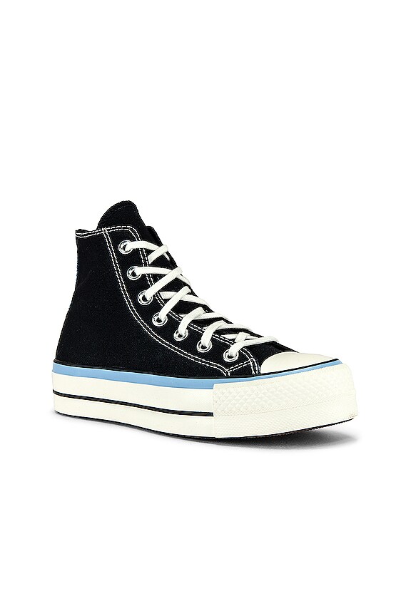 view 2 of 6 ZAPATILLA DEPORTIVA CHUCK TAYLOR ALL STAR LIFT HI in Black, JP Blue, & Egret
